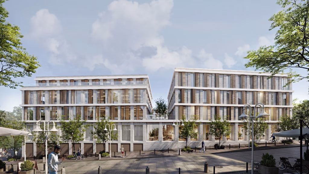 Renderings of Medicampus in German press